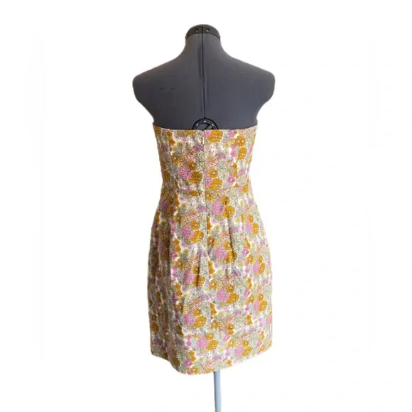 J. Crew Erica Floral Strapless Mini Dress - Picture 4 of 9